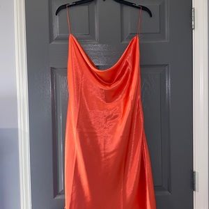 Scarlett satin mini dress